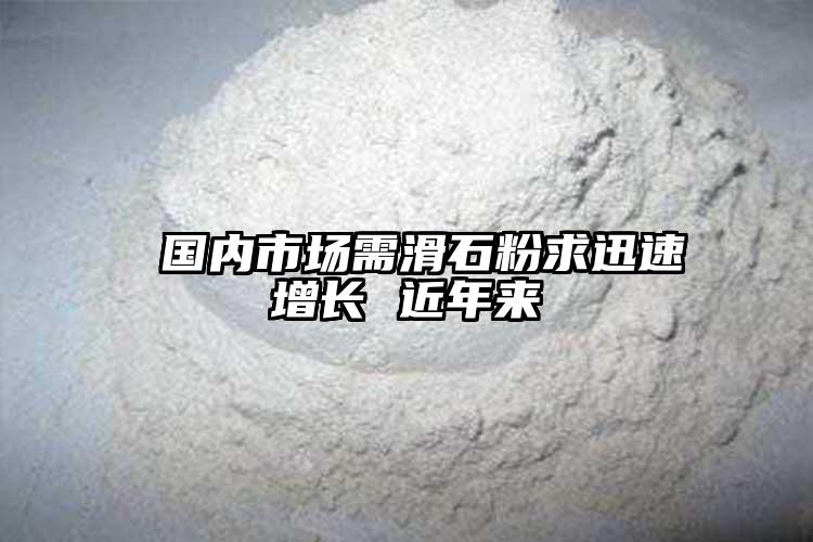 國內(nèi)市場需滑石粉求迅速增長 近年來
